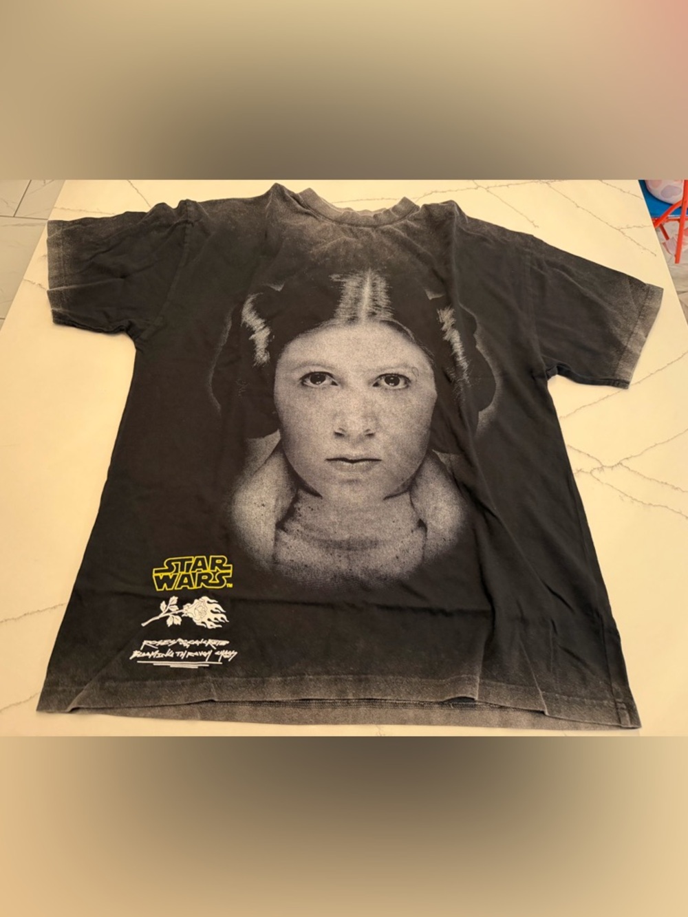 Civil Regime Star Wars Princess Leia Black Graphic Tee